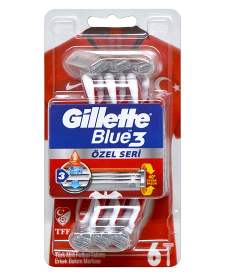 Picture of Gillette Blue 3 Pride Razor 6 Pack  