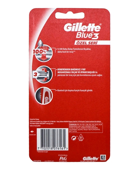 Picture of Gillette Blue 3 Pride Razor 6 Pack  