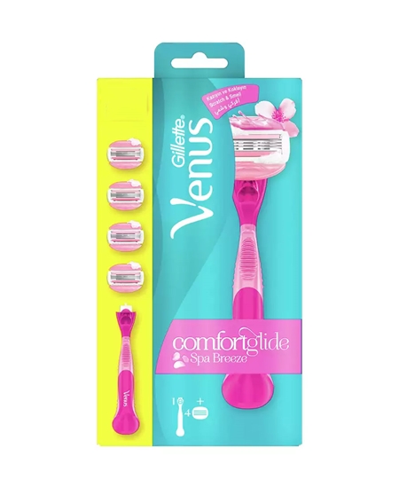 Picture of Gillette Venus Breeze Comfortglide Handle + 4 Refill Razor Blade 