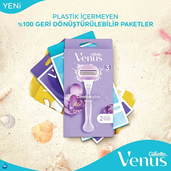 Picture of Gillette Venus Swirl Extra Smooth Handle + 3 Refill Razor Blade 