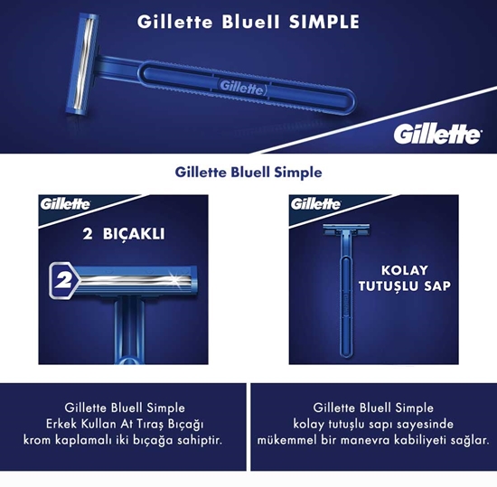 Picture of Gillette Blue 2 Tıraş Bıçağı 20'li Poşet