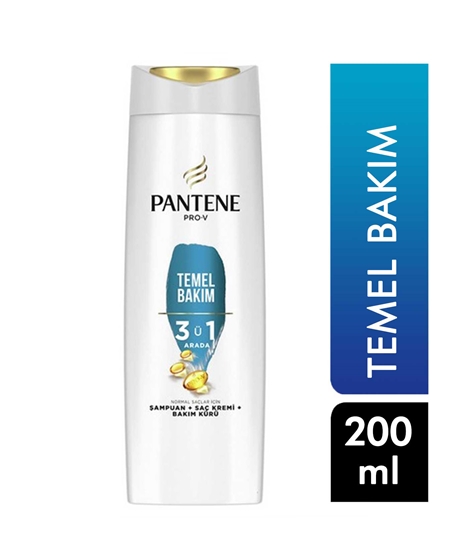 Picture of Pantene Şampuan 200 ml 3'ü 1 Arada Temel Bakım