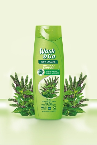Picture of Wash & Go Şampuan 360Ml Bitki Özlü Yağlı Saçlar