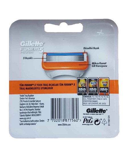 Picture of Gillette Fusion5 Power Refill Razor Blade 2's