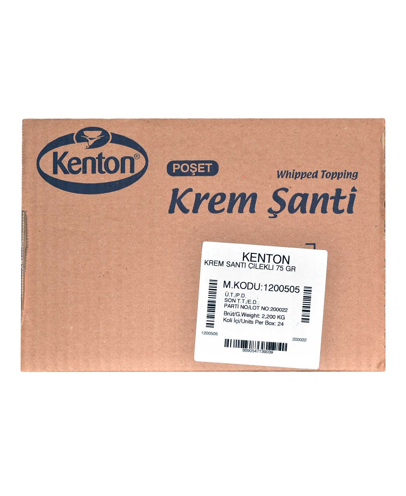 Kenton Krem Şanti 75 g Çilekli [OUTLET] 8690547130036