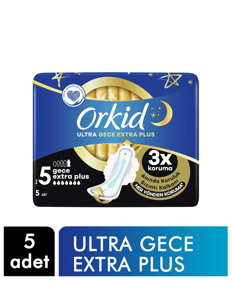 Picture of Orkid Hijyenik Ped Ultra 5'li Gece Ekstra Plus