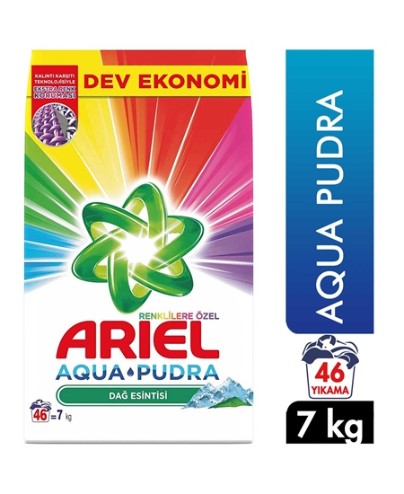 Picture of Ariel Toz Çamaşır Deterjanı 7 kg 46 Yıkama Dağ Esintisi Renkli Aqua Pudra