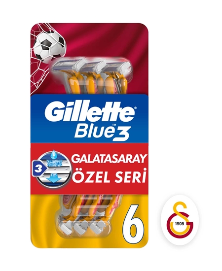 Picture of Gillette Blue 3 Tıraş Bıçağı 6'lı Blister Galatasaray
