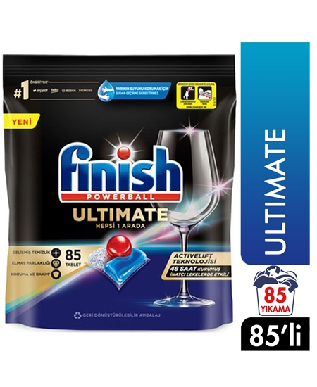 finish, finiş, bulaşık makinesi kapsülü, finish powerball tablet, bulaşık makinesi tableti,85'li tablet,bulaşık tableti 