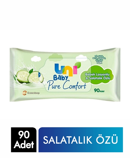 Picture of Uni Baby Islak Mendil 90'lı Losyonlu & Salatalık Özlü